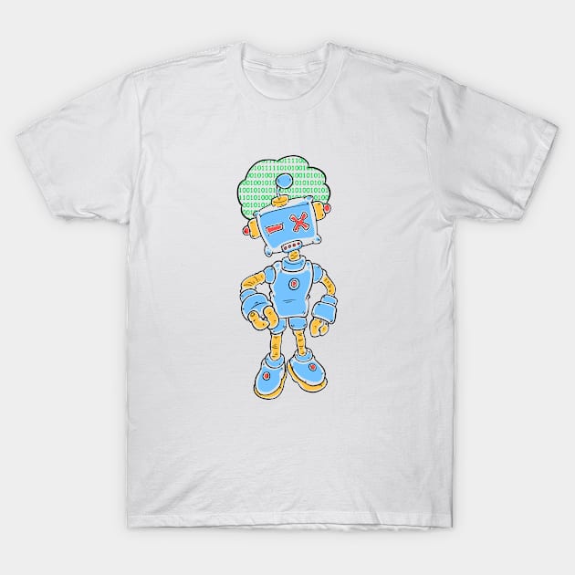 Funny robot T-Shirt by vanpaul54